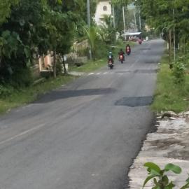 Jalan Provinsi Desa Candirejo Sudah Diperbaiki