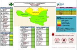 Peta Zona Covid 19 UPT Puskesmas II