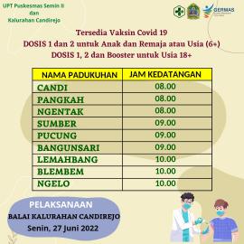 Jadwal vaksinasi 